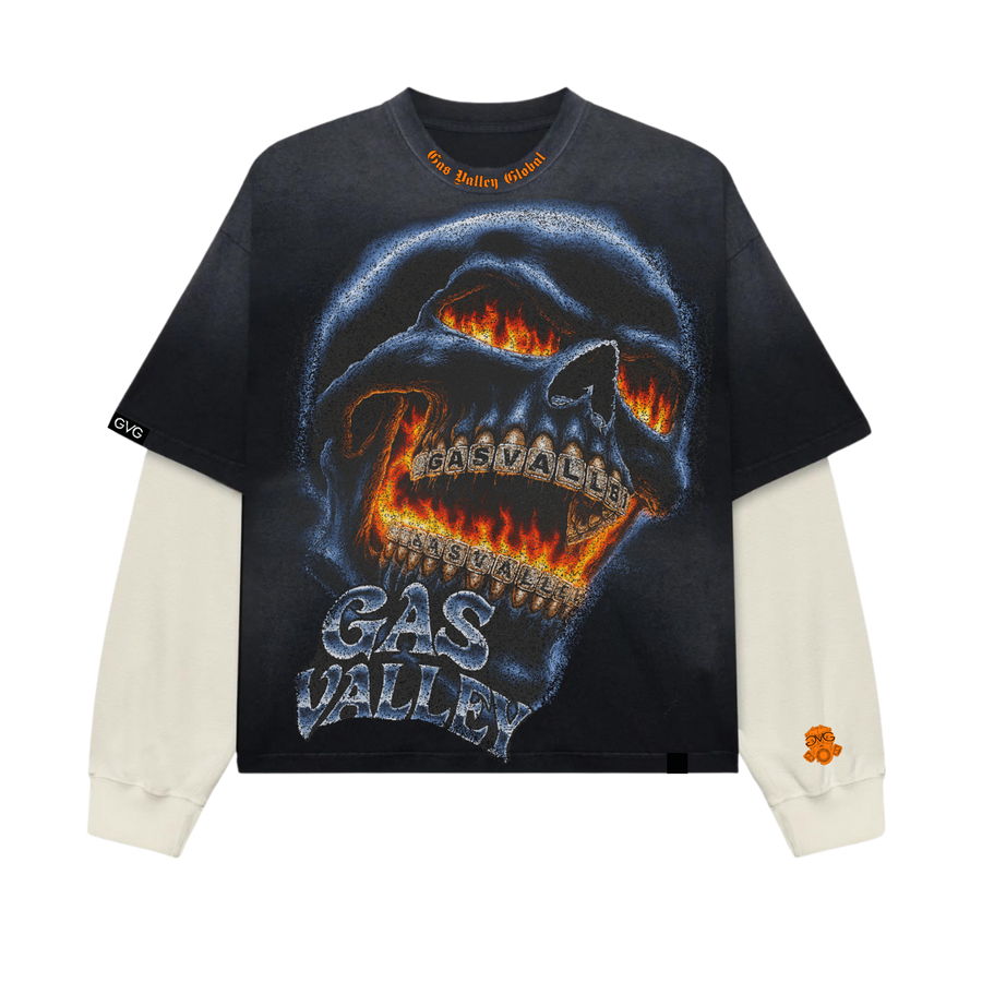 SkullFlame Potassium Dyed Thermal Long Sleeve