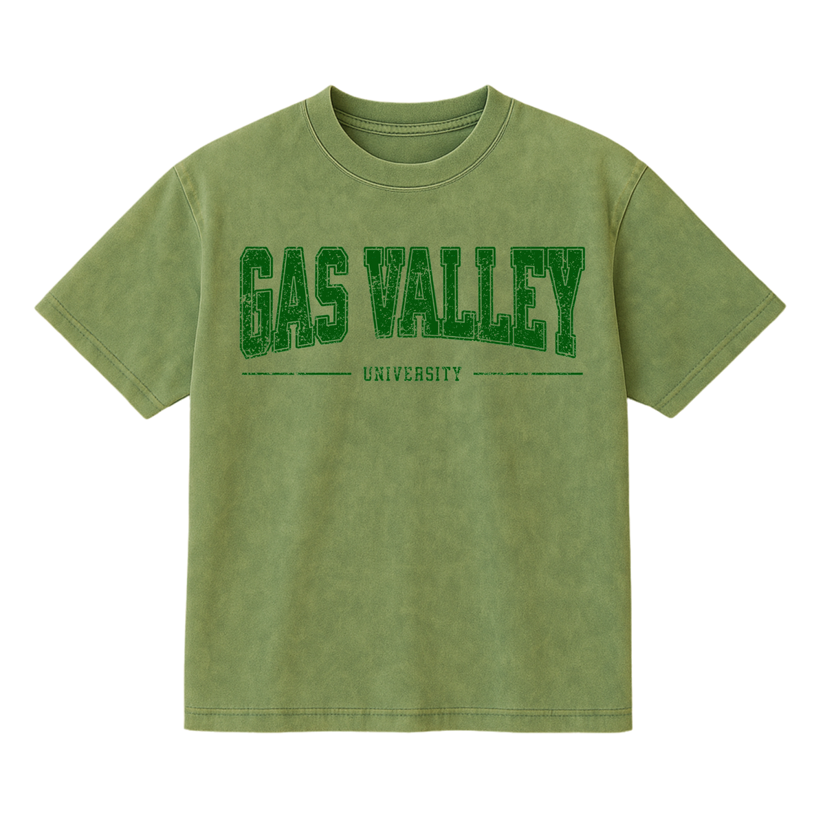 Gas Valley University - Mineral Wash T-Shirt