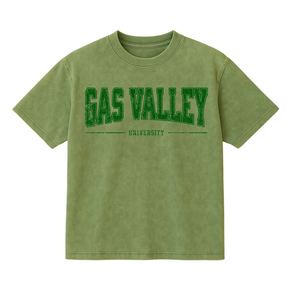 Gas Valley University - Mineral Wash T-Shirt