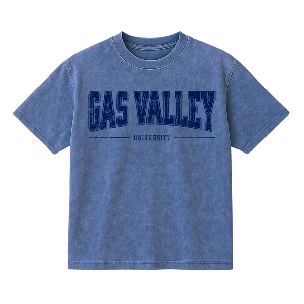 Gas Valley University - Mineral Wash T-Shirt