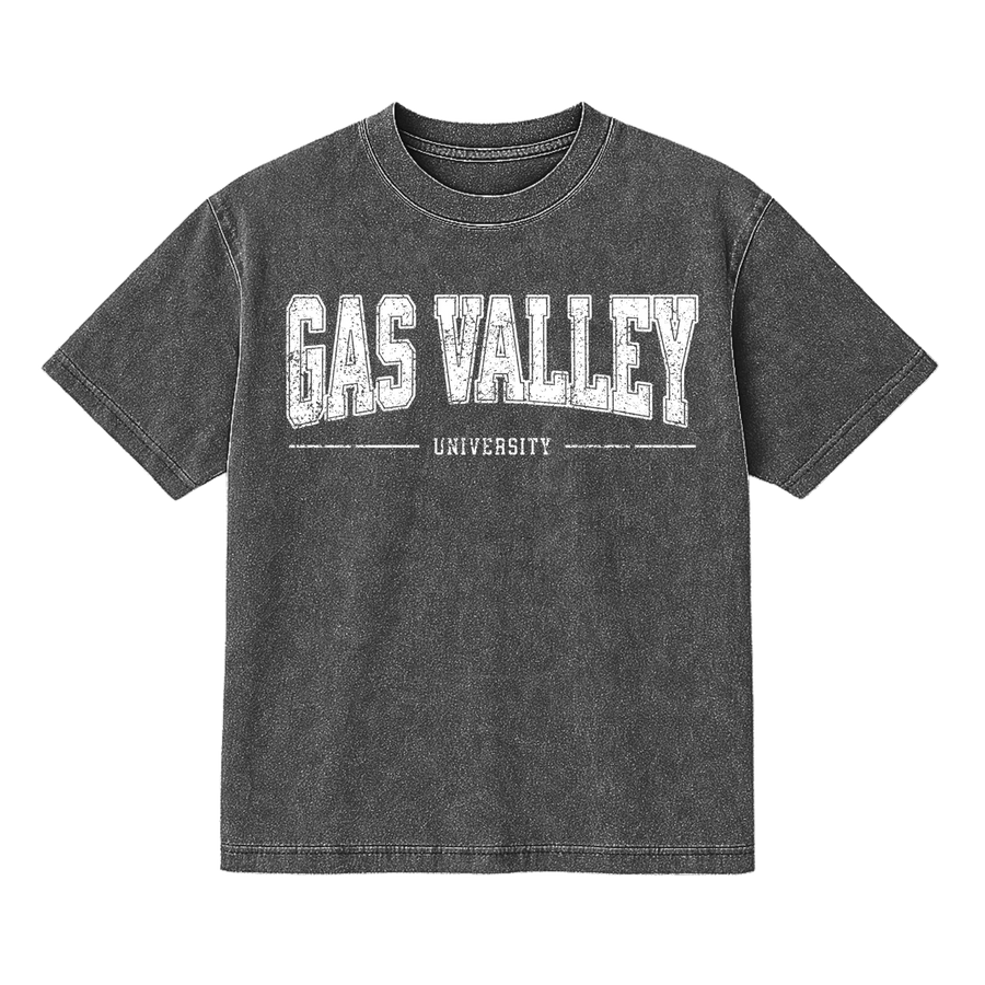 Gas Valley University - Mineral Wash T-Shirt