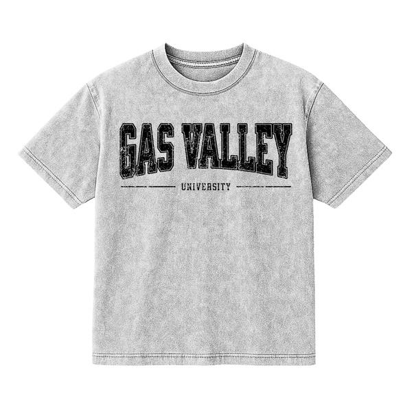 Gas Valley University - Mineral Wash T-Shirt