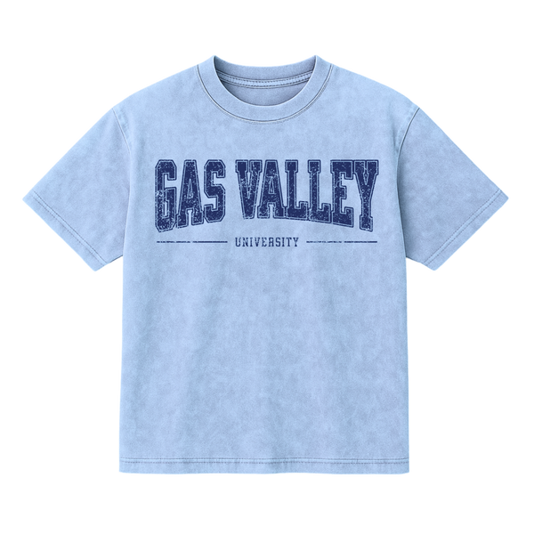 Gas Valley University - Mineral Wash T-Shirt