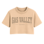 Gas Valley University One Size Crop Tee