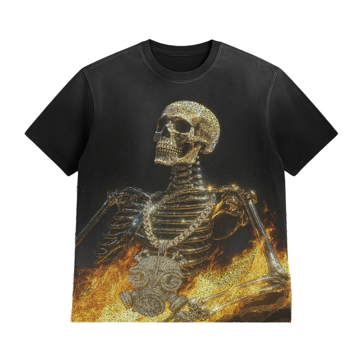Gas Valley Skull Potassium Dyed T-Shirt